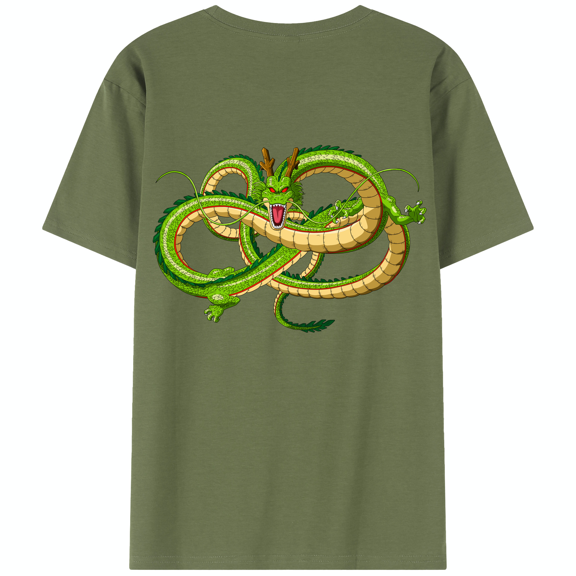 （画像用） ドラゴンボール 神龍 シェンロン DRAGON BALL Shenron 綿100％半袖Tシャツ（背面プリント）